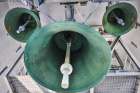 Iceland, Reykjavik. Hallgrimskirkja, bells in the tower of the church Art Print